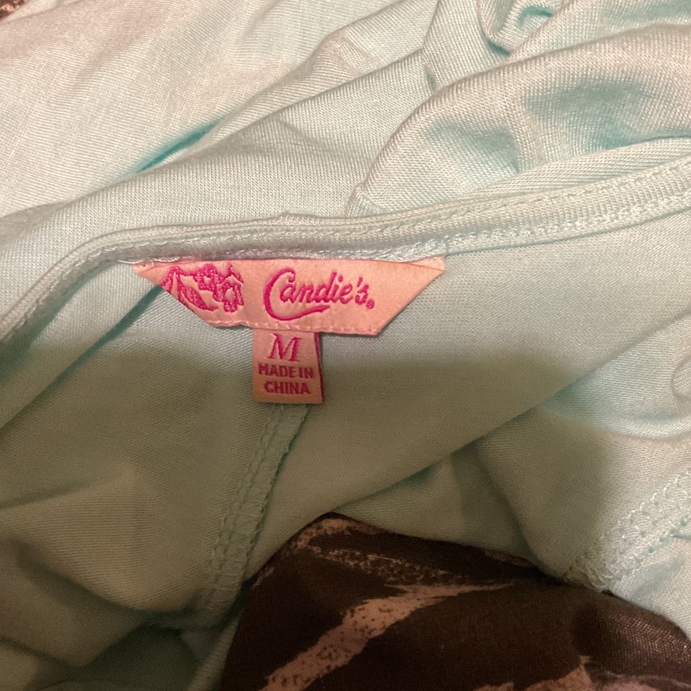 Candie's Light Blue Ruched Blouse - Picture 3 of 3